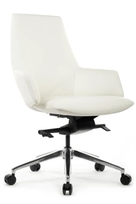 Кресло для персонала Riva Design Spell-M B1719 белая кожа