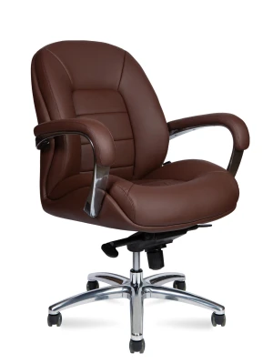 Кресло для руководителя Norden Grand LB brown AM 188B-2 коричневая премиум экокожа