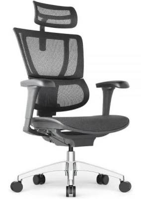 Кресло для руководителя FALTO IOO PROJECT 2 IOOB2WB-AB-HAM-W09-01 черный каркас, черная сетка W09-01