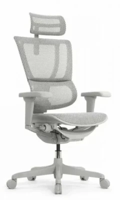 Кресло для руководителя FALTO IOO ULTRA IOOU-G-HAM-4D-T-168-B2 серый каркас, серая сетка T-168-B2 Natural Mesh