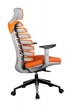 Кресло для руководителя Riva Chair RCH SHARK+Оранжевая ткань - 3