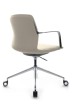 Кресло для персонала Riva Design Plaza-M FK004-B12 светло-серая кожа - 3
